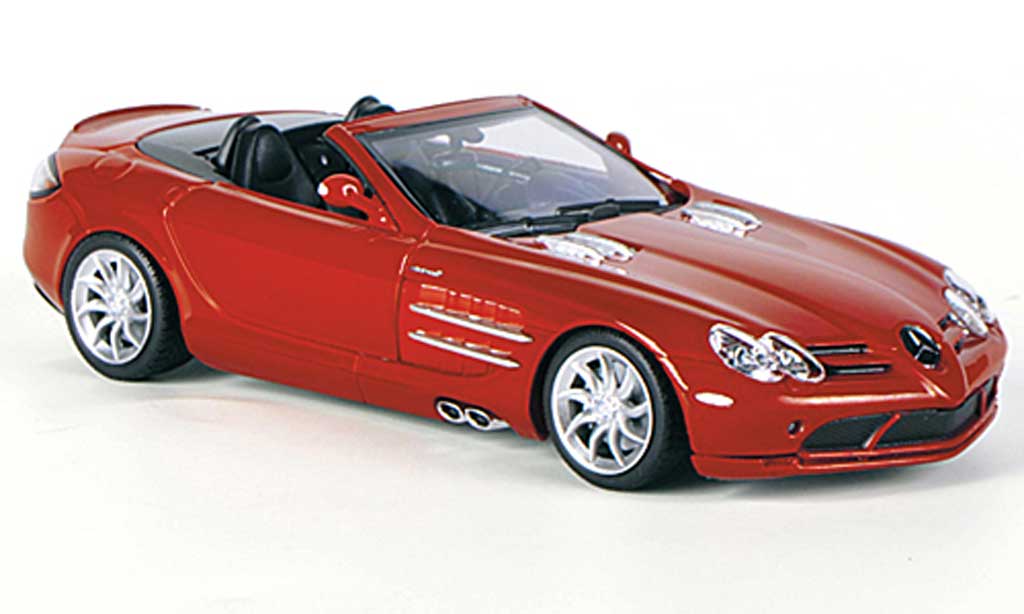 Mercedes SLR 1/43 Minichamps McLaren Roadster rosso 2007 modellino in miniatura