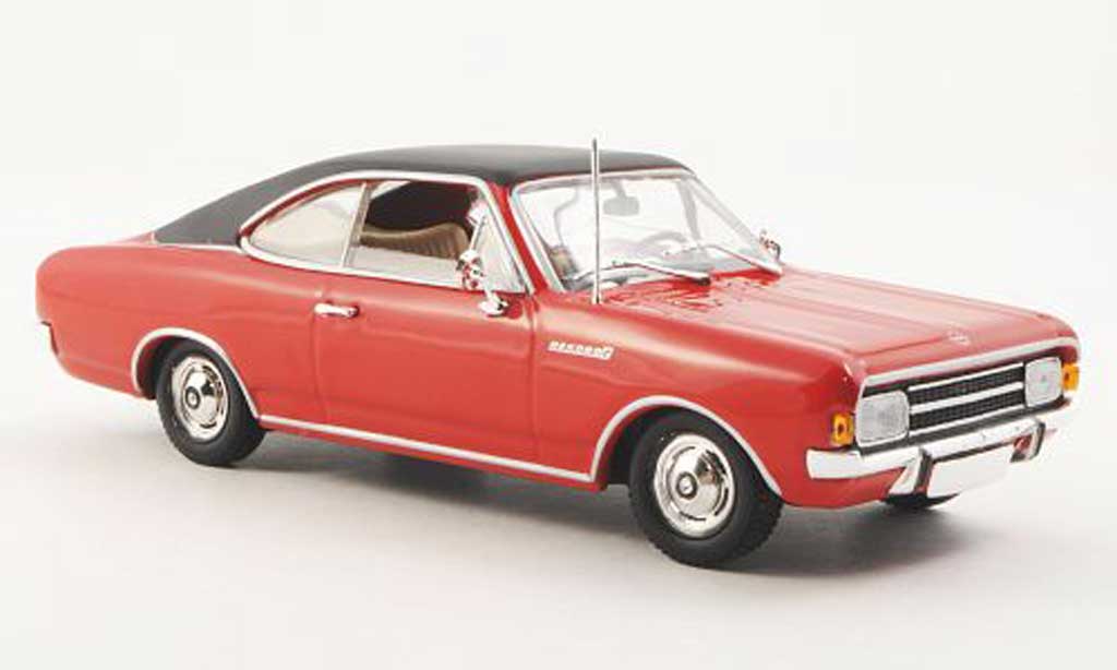 Opel Rekord 1/43 Minichamps C Coupe rosso/nero 1966 modellino in miniatura
