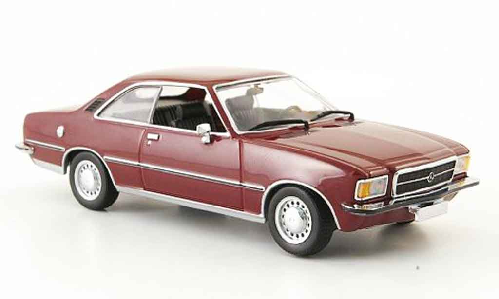 Opel Rekord 1/43 Minichamps d coupe rosso 1975 modellino in miniatura