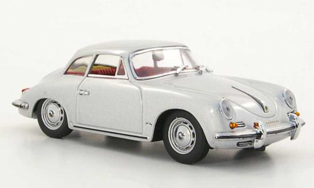 Porsche 356 1960 1/43 Minichamps 1960 B Hardtop Coupe grigio modellino in miniatura