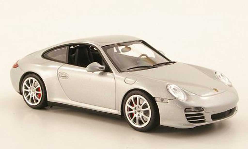 Porsche 997 4S 1/43 Minichamps Carrera 4S (II) grigio 2008 modellino in miniatura