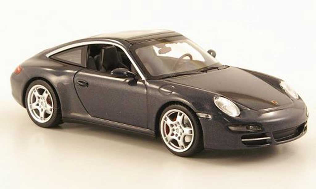 Porsche 997 Targa 1/43 Minichamps Carrera Targa grigio 2006 modellino in miniatura