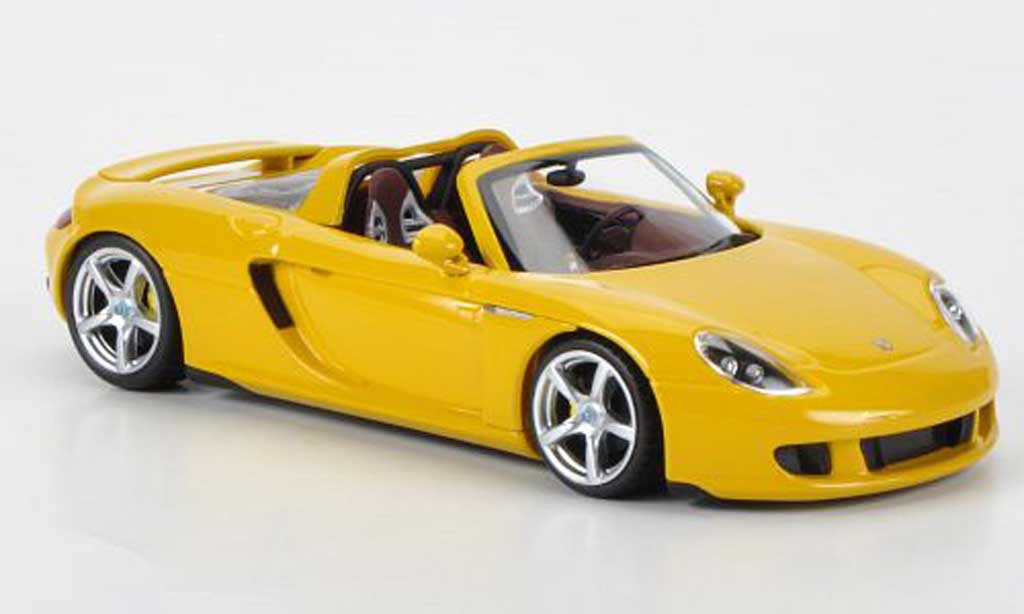 Porsche Carrera GT 1/43 Minichamps giallo 2003 modellino in miniatura