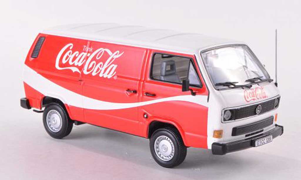 Volkswagen T3 A 1/43 Minichamps A Kasten Coca Cola bianco/rosso 1983 Coca Cola Collection modellino in miniatura