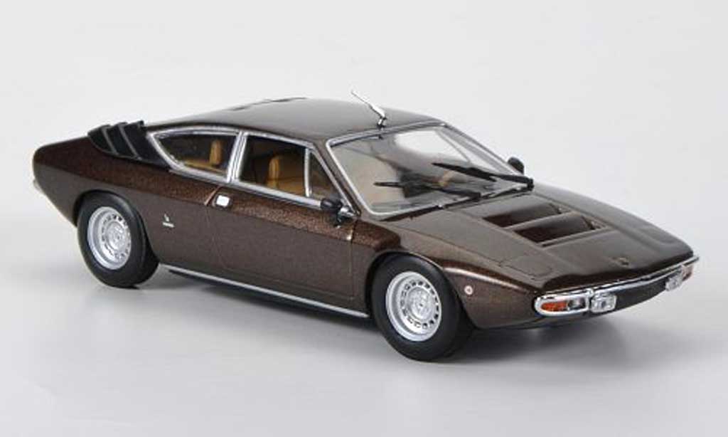 Lamborghini Urraco 1/43 Minichamps marronee 1972 modellino in miniatura