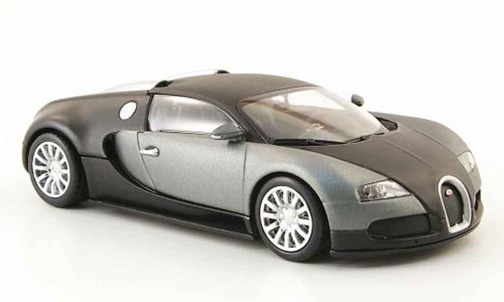 Bugatti Veyron 16.4 1/43 Minichamps 16.4 mat nero grigio 2009 modellino in miniatura