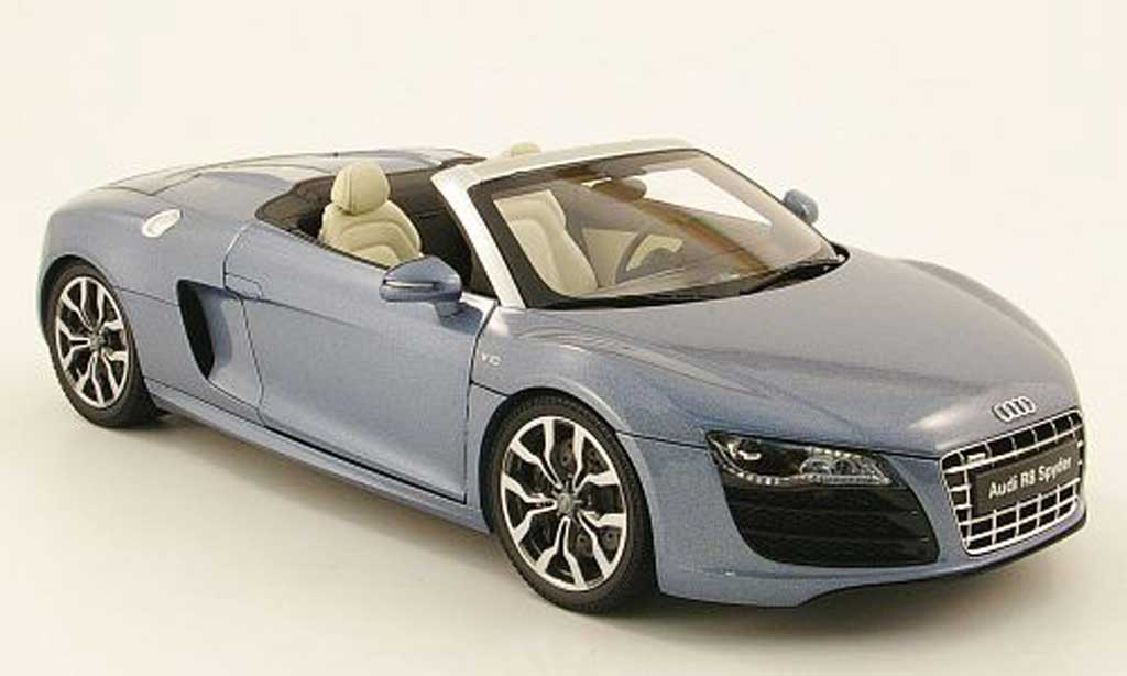 Audi R8 Spyder 1/18 Kyosho Spyder grigio blu modellino in miniatura