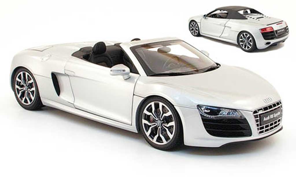 Audi R8 Spyder 1/18 Kyosho Spyder 4.2. fsi grigio 2010 modellino in miniatura