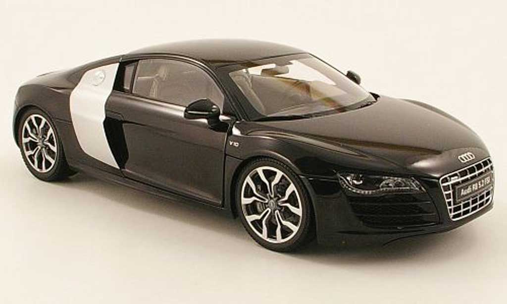 Audi R8 5.2 FSI 1/18 Kyosho 5.2 FSI quattro nero 2009 modellino in miniatura