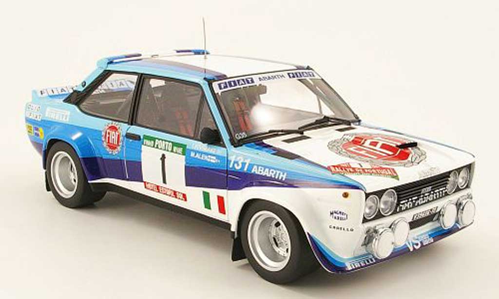 Fiat 131 Abarth 1/18 Kyosho Abarth abarth no.1 sieger rallye portugal 1981 modellino in miniatura