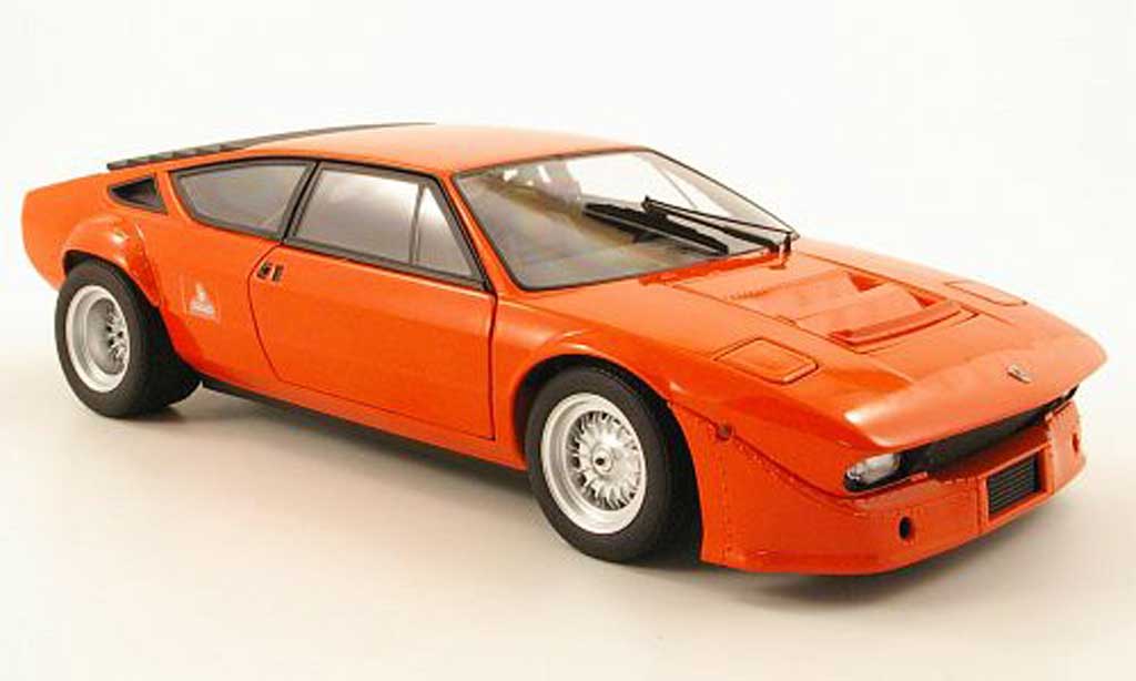 Lamborghini Urraco 1/18 Kyosho rallye orange modellino in miniatura