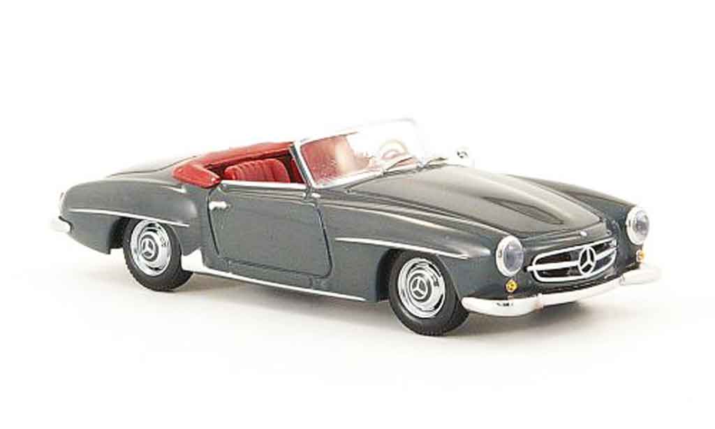 Mercedes 190 SL 1/43 Minichamps SL (W 121) grigio offen 1955 modellino in miniatura