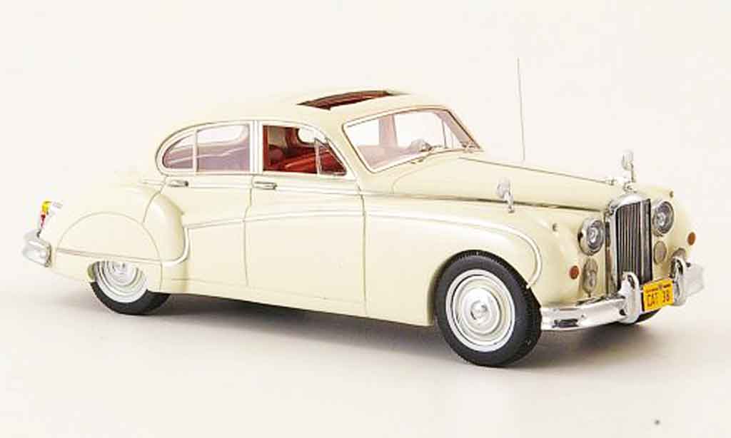 Jaguar MK 9 1/43 Neo 9 creme bianco lhd avec interieur rosso 1960 modellino in miniatura