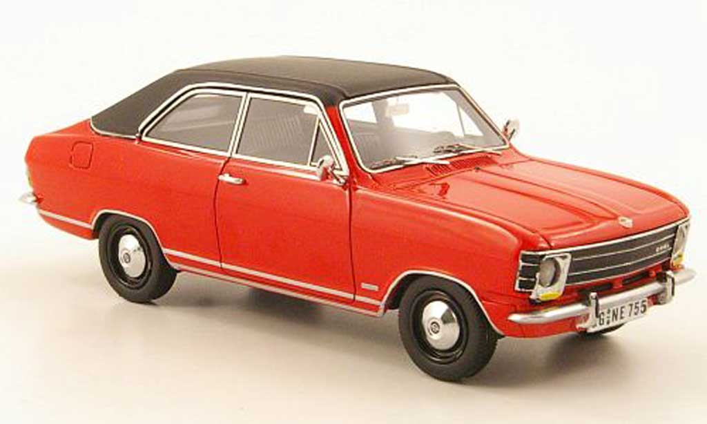 Opel Olympia 1/43 Neo A LS rosso/nero 1970 modellino in miniatura