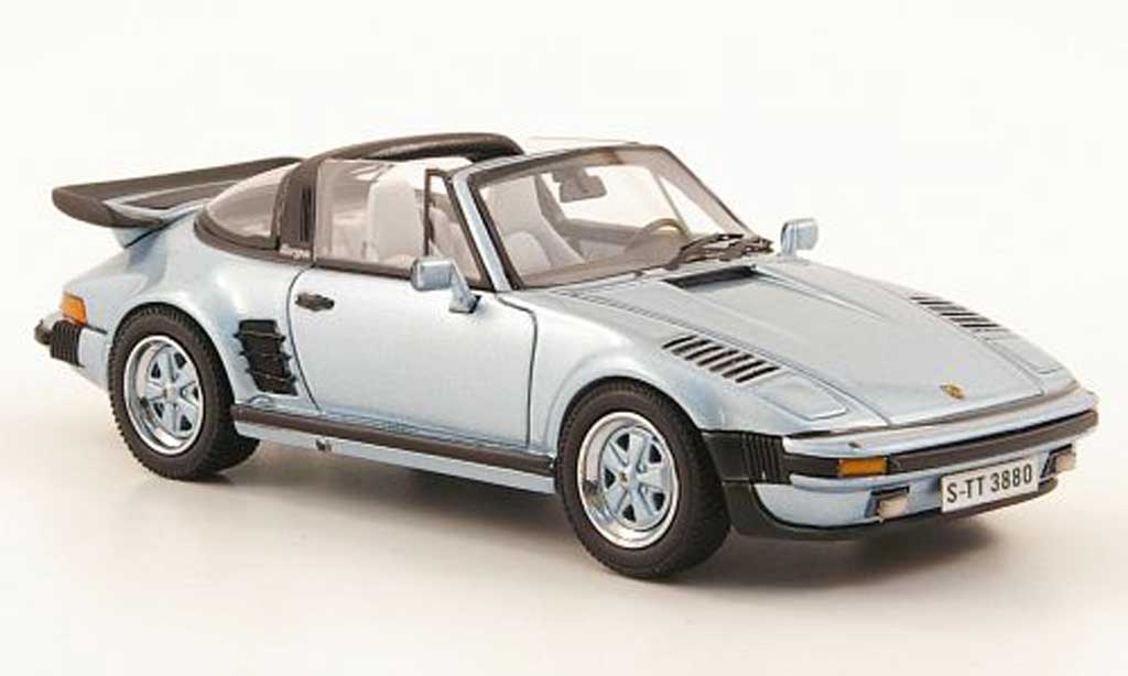 Porsche 930 Turbo 1/43 Neo Turbo SE Targa Flatnose blu 1987 modellino in miniatura