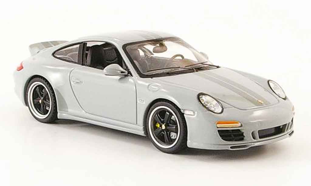 Porsche 997 S 1/43 Schuco Carrera Sport Classic grigio 2009 modellino in miniatura