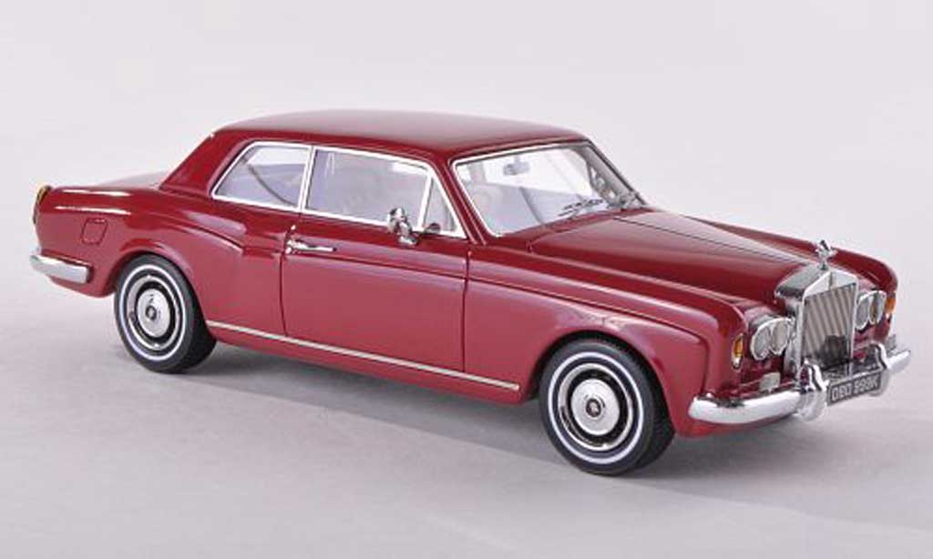 Rolls Royce Corniche 1/43 Neo FHC nero-rosso RHD 1971 modellino in miniatura