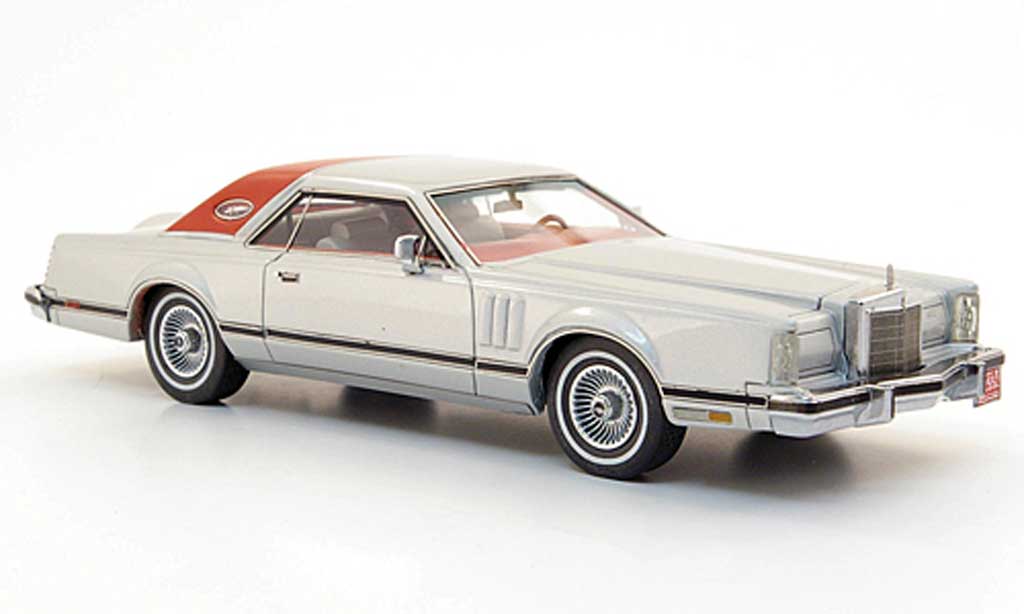 Lincoln Continental 1978 1/43 Neo 1978 Mark V Coupe grigio /rosso modellino in miniatura