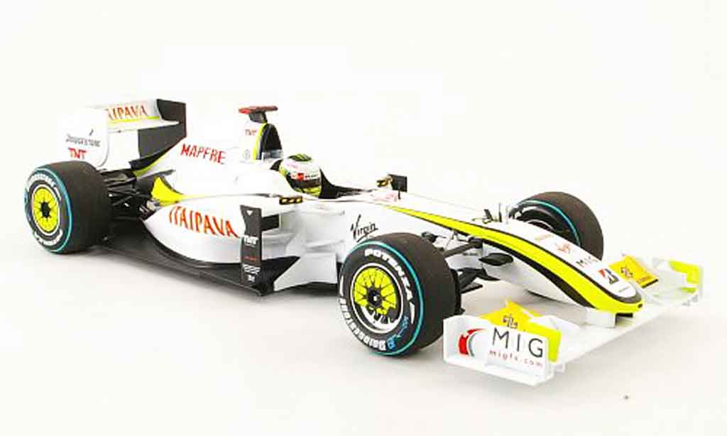 Mercedes F1 1/18 Minichamps brawn gp bgp001 no.22 j.button gp brasilien 2009 modellino in miniatura