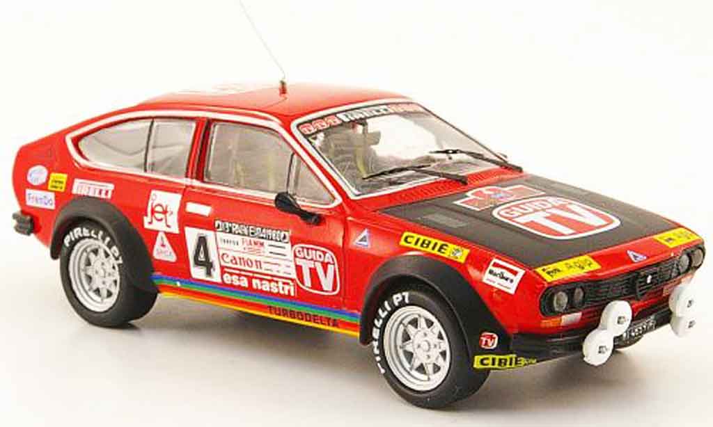 Alfa Romeo GT 1/43 M4 V 2.0 no.4 guida tv rallye em 1980 modellino in miniatura