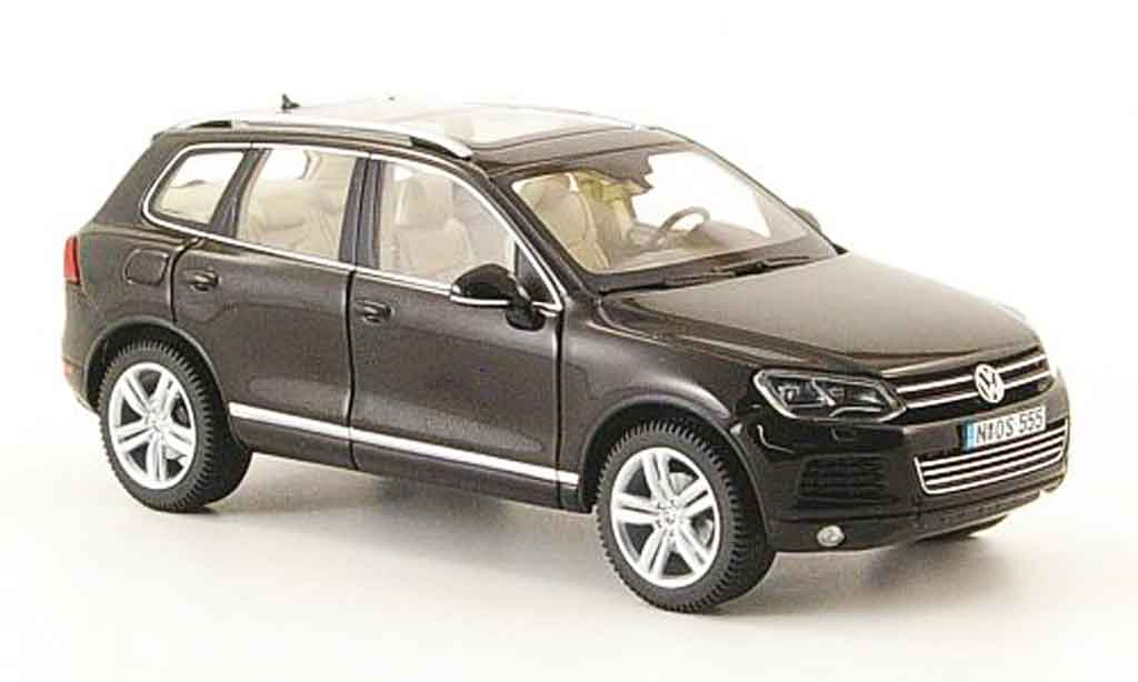 Volkswagen Touareg 1/43 Schuco ii nero 2010 modellino in miniatura
