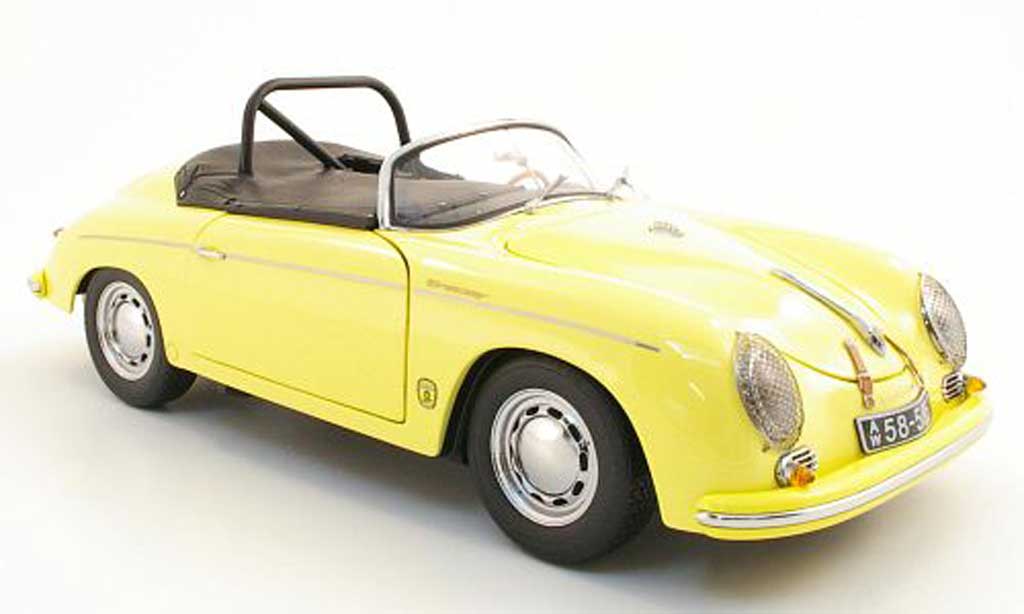 Porsche 356 1/18 Schuco A speedster 1600 gt giallo modellino in miniatura