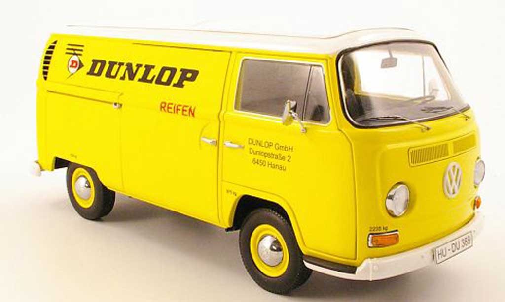 Volkswagen Combi 1/18 Schuco t2a kasten dunlop lieferwagen modellino in miniatura