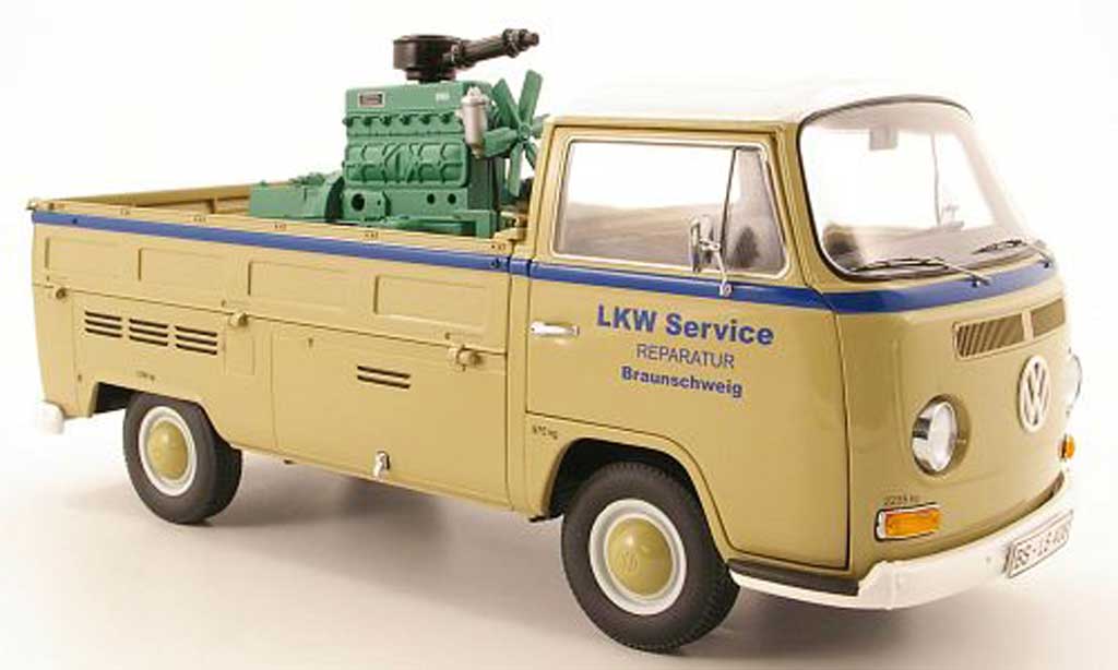 Volkswagen Combi 1/18 Schuco t2a pritsche lkw service mit ladegut modellino in miniatura