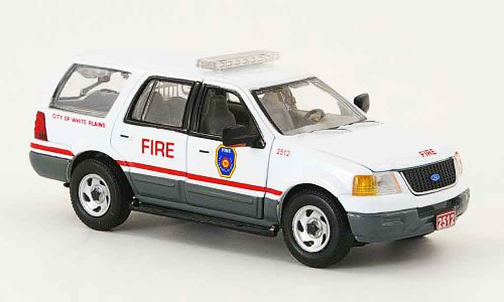 Ford Expedition 1/43 Gearbox White Plains Fire Dept. pompier modellino in miniatura