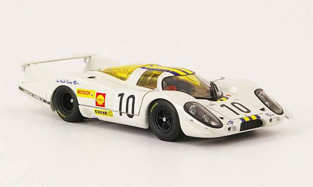Porsche 917 1969 1/43 Ebbro 1969 No.10 bianco blu giallo 24h Le Mans modellino in miniatura