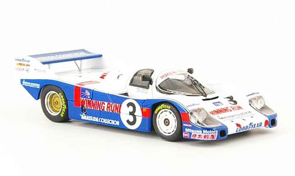 Porsche 956 1983 1/43 Ebbro 1983 No.3 Winning Run WEC Japan modellino in miniatura