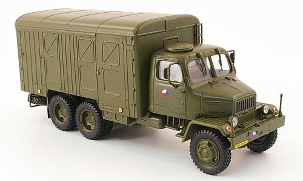 Praga V3S 1/43 Abrex Kasten olivgrun tschechische Armee modellino in miniatura