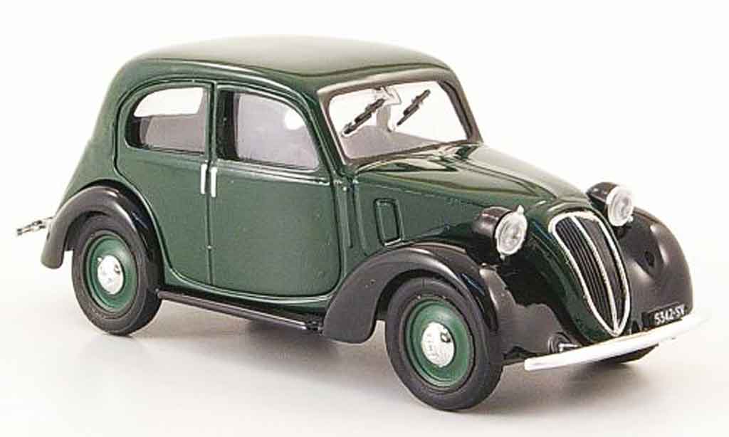 Fiat 1100 1937 1/43 Brumm 1937 (508 c.) Nuova Balilla grun nero modellino in miniatura