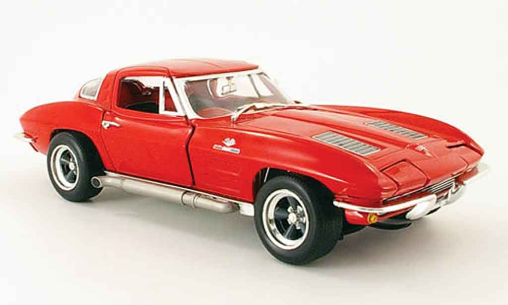 Chevrolet Corvette C2 1/18 Johnny Lightning C2 rosso 1963 modellino in miniatura