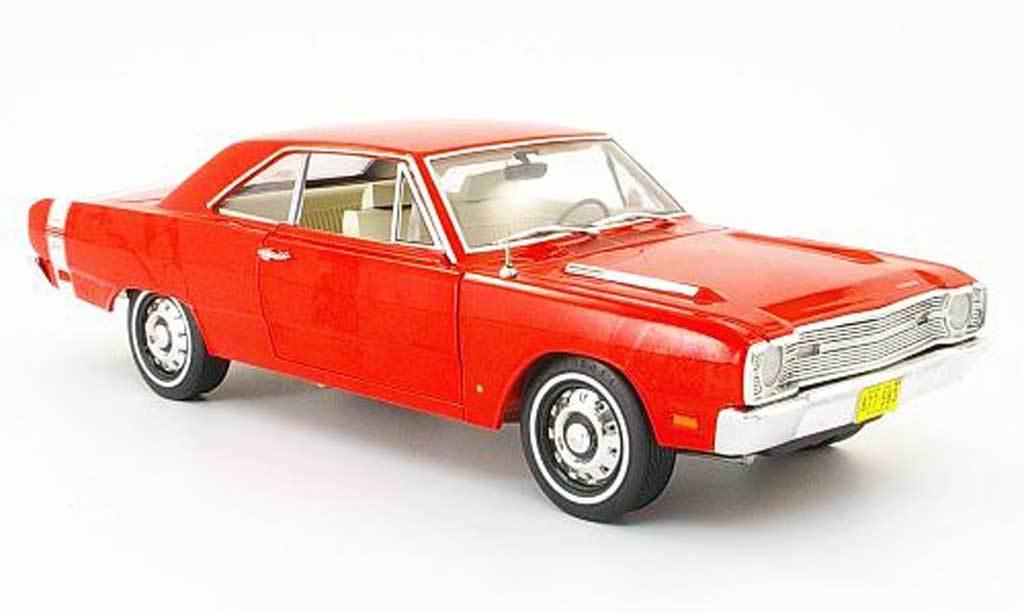 Dodge Dart 1969 1/18 Highway 61 1969 340 swinger rosso-orange modellino in miniatura