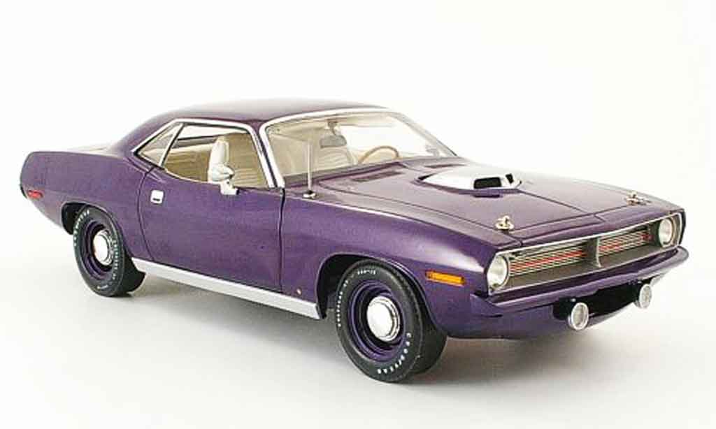 Plymouth Cuda 1970 1/18 Fairfield Mint 1970 hemi flieder modellino in miniatura