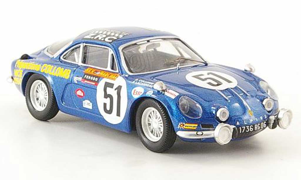 Alpine A110 1/43 Trofeu No.51 24h Le Mans 1968 B.Collomb / F.Lacarreau modellino in miniatura