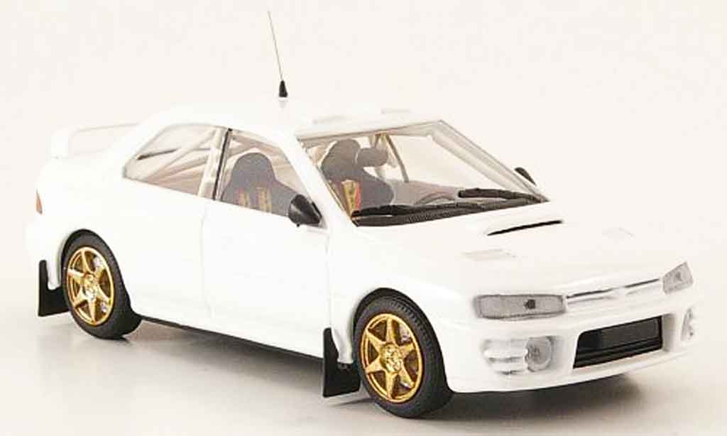 Subaru Impreza 1/43 Mini Partes bianco modellino in miniatura