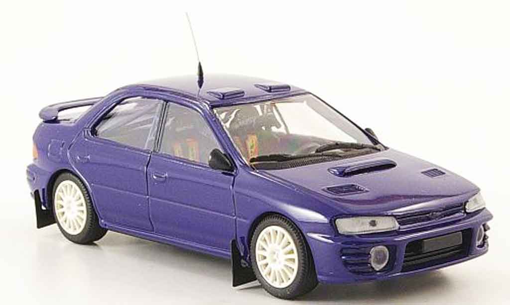 Subaru Impreza 1/43 Mini Partes blu modellino in miniatura