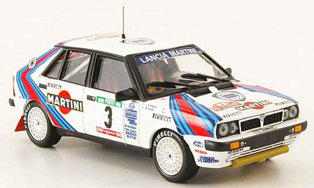 Lancia Delta HF Integrale 1/43 Mini Partes HF Integrale 8v no.3 sieger rallye portugal 1987 modellino in miniatura