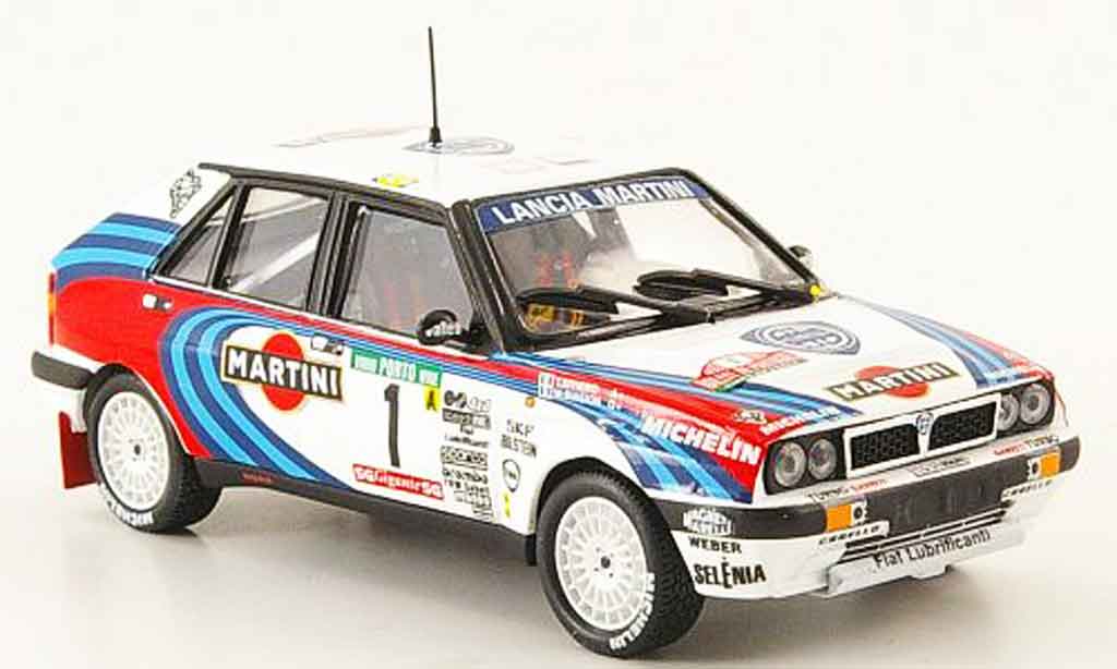 Lancia Delta HF Integrale 1/43 Mini Partes HF Integrale 16v no.1 sieger rallye portugal 1990 modellino in miniatura