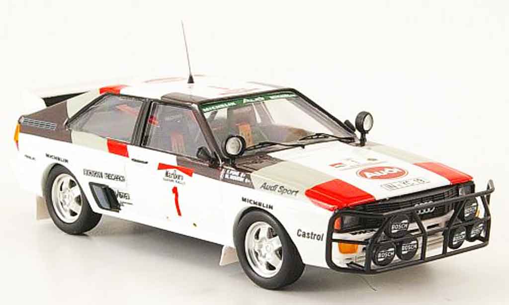 Audi Quattro 1/43 Trofeu No.1 Mouton Pons Safari Rallye 1983 modellino in miniatura