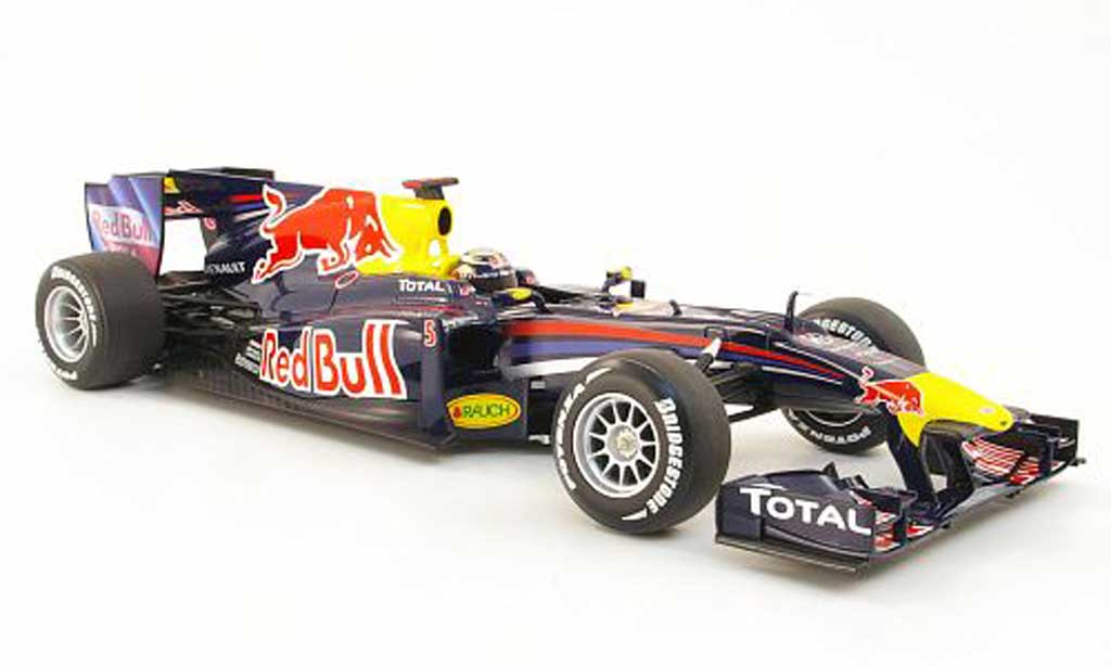 Renault F1 1/18 Minichamps red bull racing rb6 no.5 red bull s.vettel f1 saison 2010 modellino in miniatura