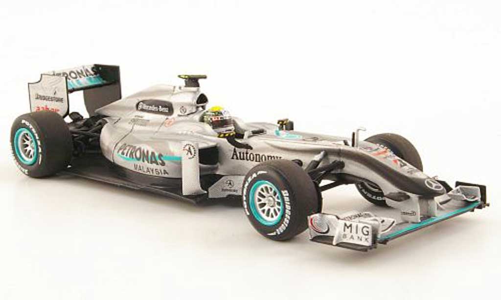 Mercedes F1 2010 1/43 Minichamps 2010 GP Petronas MGP W01 No.4 modellino in miniatura