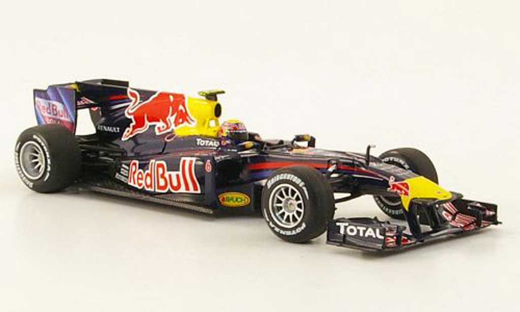 Renault F1 2010 1/43 Minichamps 2010 Red Bull RB6 No.6 M.Webber Saison modellino in miniatura