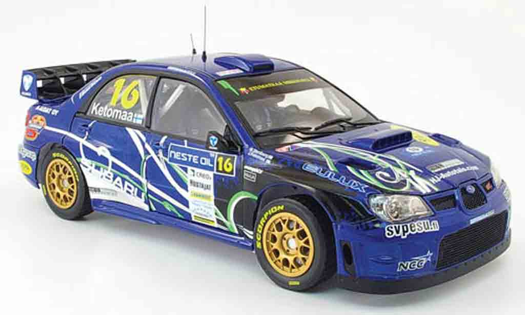 Subaru Impreza WRC 1/18 Sun Star WRC 07 no.16 rallye finlande 2009 modellino in miniatura