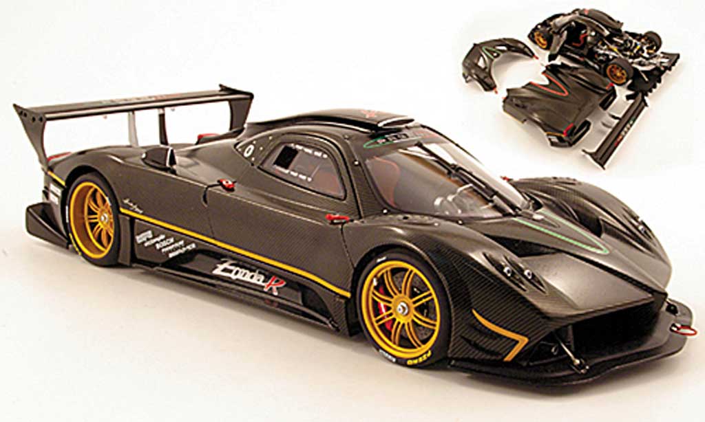Pagani Zonda R 1/18 Autoart R carbon design 2007 modellino in miniatura