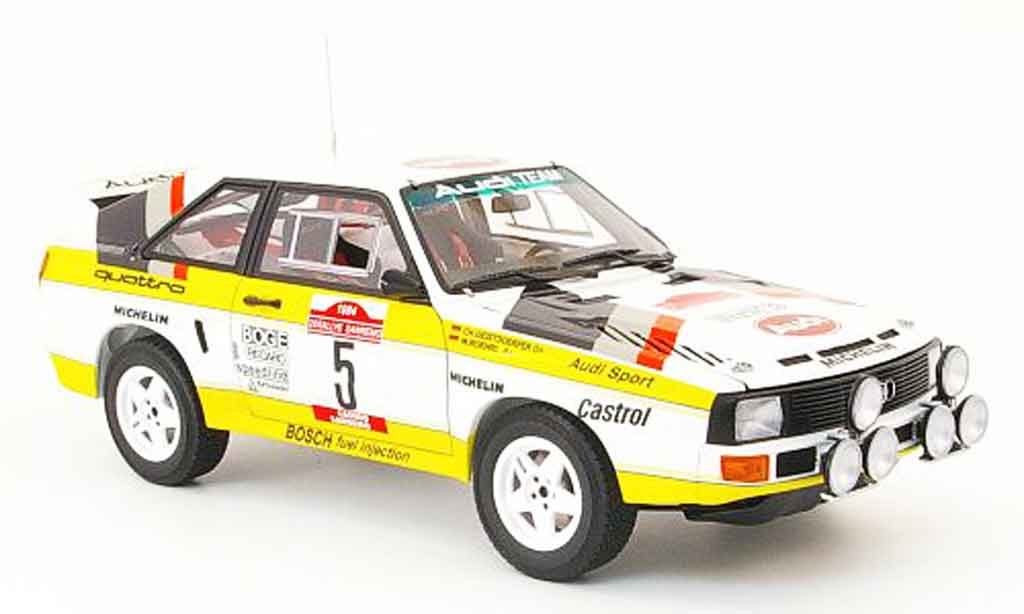 Audi Sport Quattro 1/18 Autoart no.5 rallye san remo 1984 modellino in miniatura