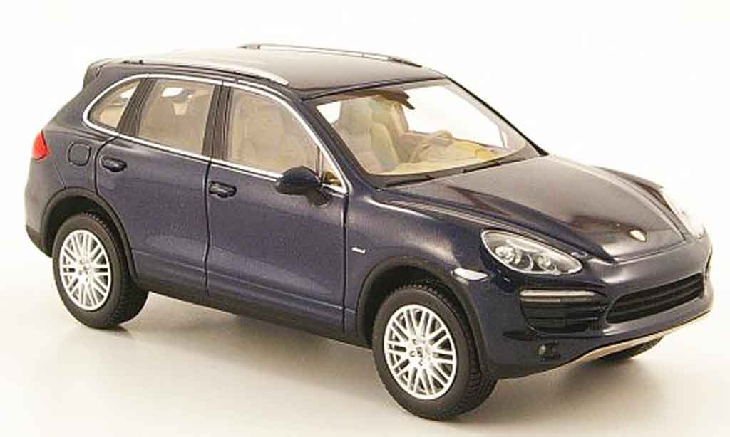 Porsche Cayenne 1/43 Minichamps Diesel blu 2010 modellino in miniatura