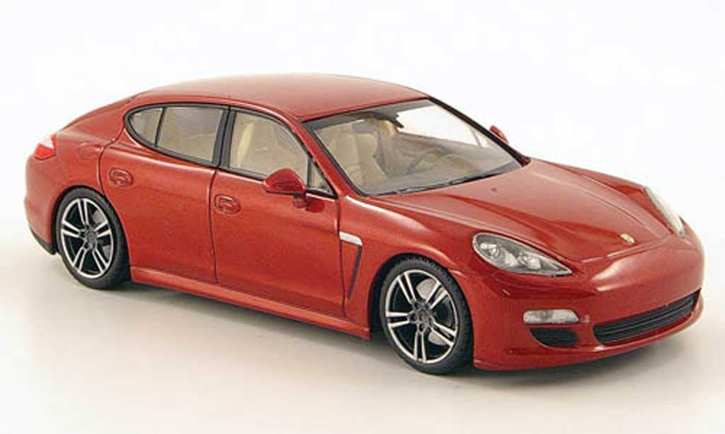 Porsche Panamera 1/43 Minichamps rosso 2010 modellino in miniatura